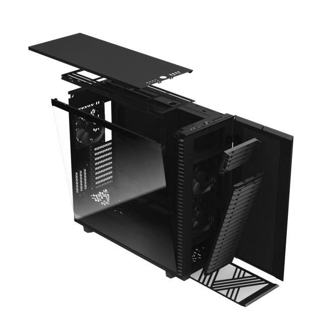 Кутия Fractal Design Define 7 XL Black TG Light Tint, Mid-Tower, 1 x USB 3.2 Type-C, 2 x USB 3.0, 2 x USB 2.0, E-ATX/ATX/mATX/mITX/EE-ATX/SSI-CEB/SSI-EEB