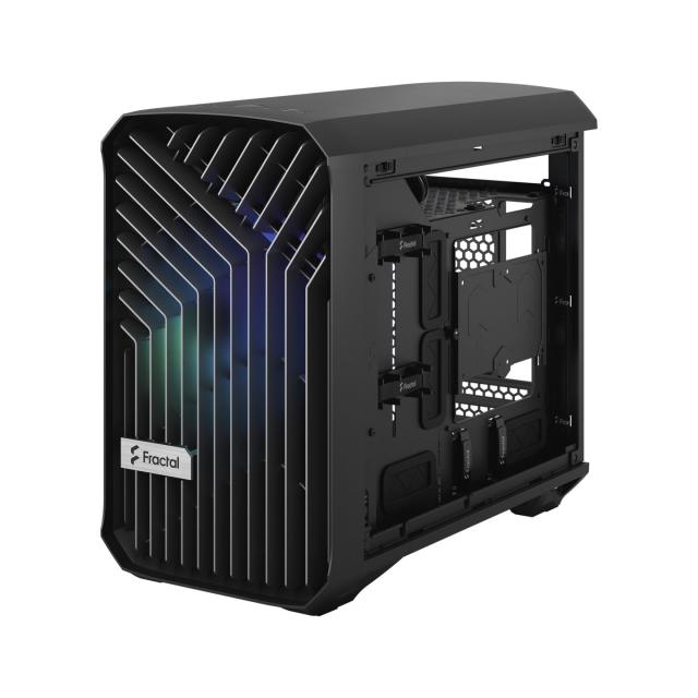 Кутия Fractal Design Torrent Nano Black RGB TG Light Tint, Mini-Tower, 1x USB 3.2 Type-C, 2x USB 3.0, mITX / mDTX