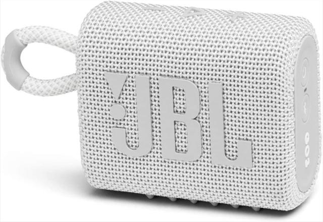 Тонколона JBL Go 3 WHITE, 4.2W, Bluetooth, IPX67, Бяла