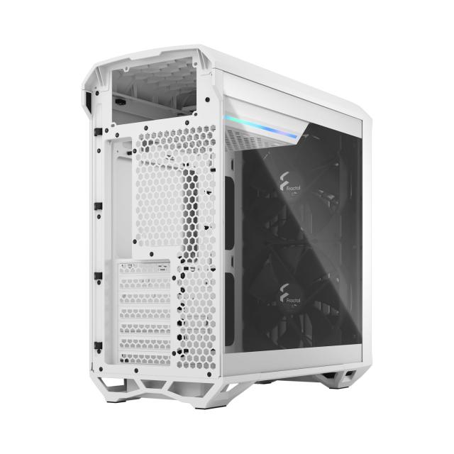 Кутия Fractal Design Torrent Compact White TG Clear Tint, Mid-Tower, 1x USB 3.2 Type-C, 2x USB 3.0, SSI-CEB / E-ATX / ATX / mATX / Mini-ITX 