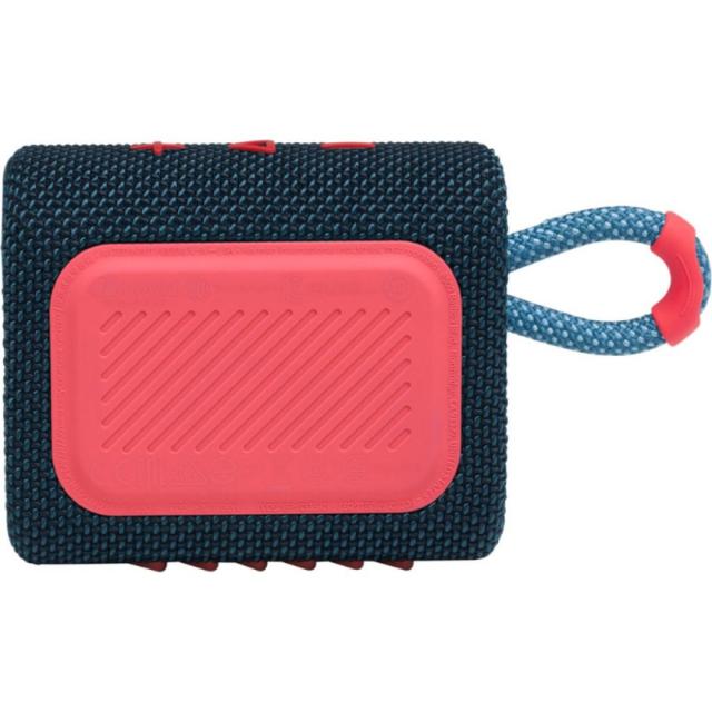 Тонколона JBL Go 3 BLUP, 4.2W, Bluetooth, IPX67, Син