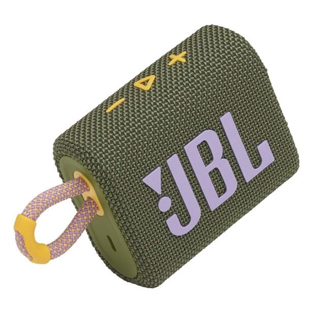 Тонколона JBL Go 3 GRN, 4.2W, Bluetooth, IPX67, Зелен