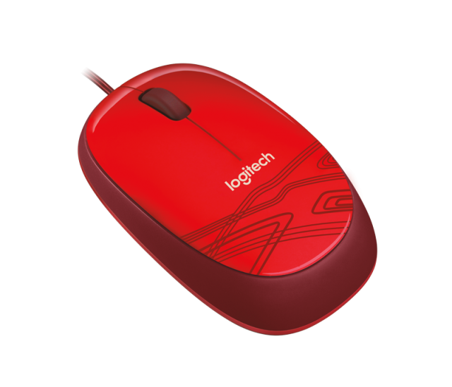 Мишка Logitech M105, оптична 1000 dpi, USB, червена