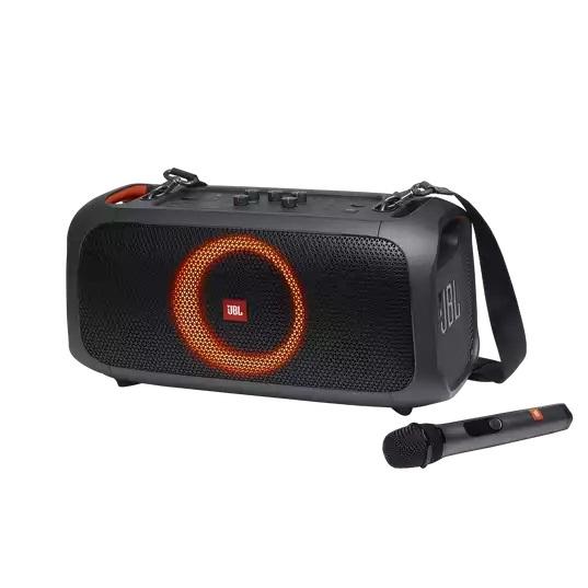 Аудио система JBL PARTYBOX On-The-Go Portable party speaker with built-in lights and wireless mic