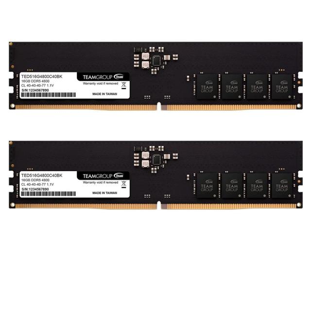 Памет TEAM GROUP 32GB 2x16 DDR5 4800MHz, CL40-40-40-77, 1.1V