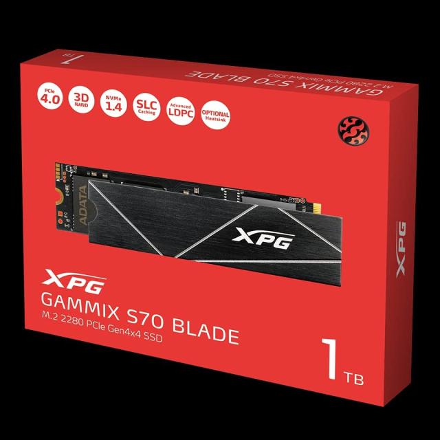 ADATA XPG Gammix S70 Blade SSD 1TB INT M2 PCI-E 2280 NVMe 1.4 PCIe 4.0