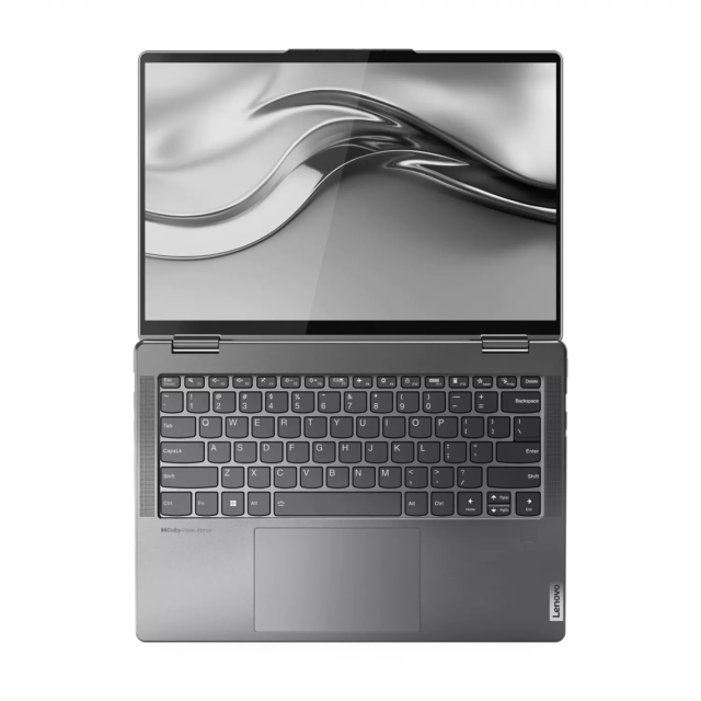 Лаптоп Lenovo Yoga 7 14IRL8 (12-ядрен) Intel Core i7-1360P 2.2/5.0GHz, 14" (35.56cm) WUXGA 400nits Touchscreen, 16GB LPDDR5, 1TB SSD NVMe, 1x USB 3.2 Gen1, Windows 11 Home
