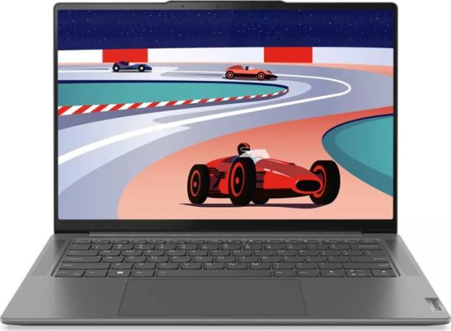 Лаптоп Lenovo Yoga Pro 7 14ARP8 (6-ядрен) AMD Ryzen 5 7535HS 3.3/4.55GHz, 14.5" (36.83cm) WQXGA Anti-Glare, 16GB LPDDR5, 512GB SSD NVMe, 1x USB4 40Gbps, Free DOS