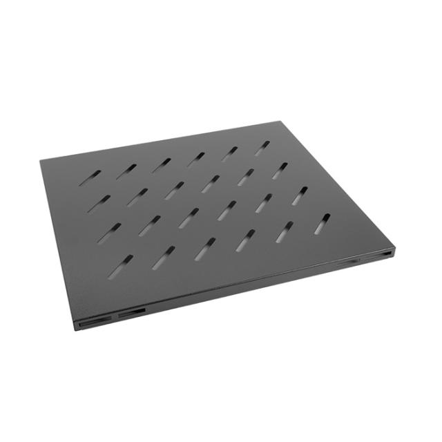 Аксесоар Lanberg 19" fixed shelf 1U / 465x500mm, max load capacity up to 20kg, black