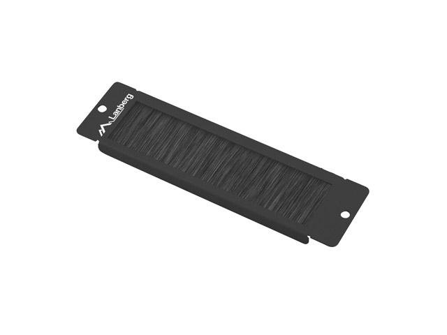 Аксесоар Lanberg 10" cable entry brush panel, black