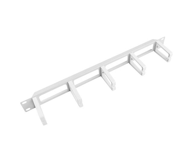 Аксесоар Lanberg 19" cable management panel w. 5 plastic holders 1U - type b, grey
