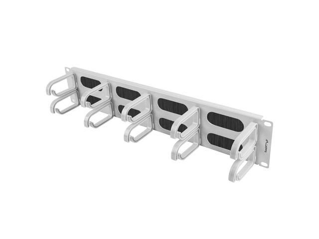 Аксесоар Lanberg 19" cable management AK-1204-S brush panel 10 rings- type b 2U, grey