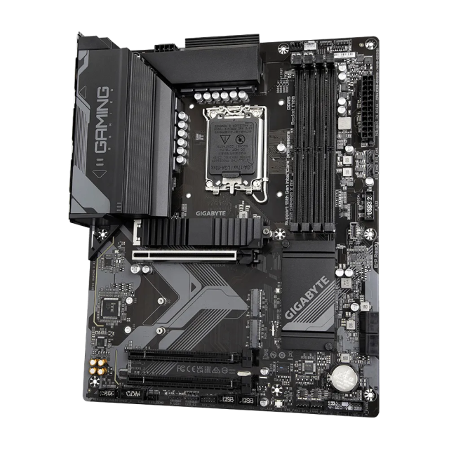 Дънна платка Gigabyte B760 GAMING X AX, B760, LGA1700, DDR5, PCIe 4.0, 2x M.2, 4x SATA 6Gb/s, Wi-Fi 6E, Bluetooth V5.2, 1x USB 3.2 Gen 2 Type-A, 1x USB Type-C, 4x USB 2.0, HDMI, DP, ATX