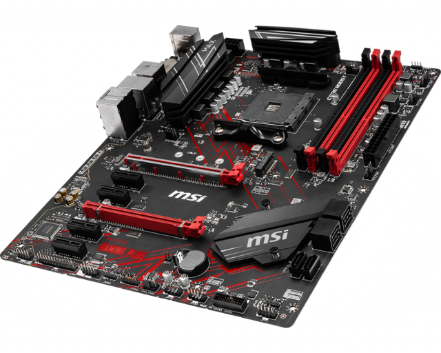 Дънна платка MSI B450 GAMING PLUS MAX, B450, AM4, DDR4, PCIe 3.0, 6x SATA 6Gb/s, 1x M.2 slot, DVI, HDMI, ATX