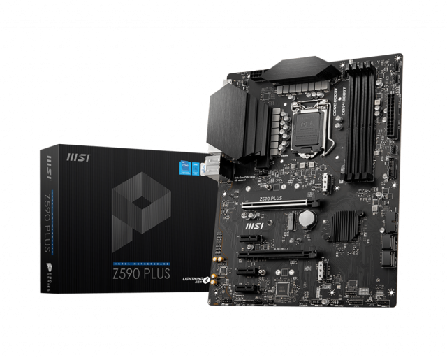 Дънна платка MSI Z590 PLUS, Z590, LGA1200, DDR4, PCI-E 4.0 (DP/HDMI)(CF), 4x SATA 6Gb/s, 2x M.2, ATX