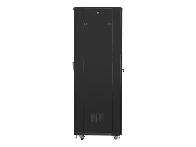 Комуникационен шкаф Lanberg rack cabinet 19" free-standing 42U / 600x800 self-assembly flat pack, black
