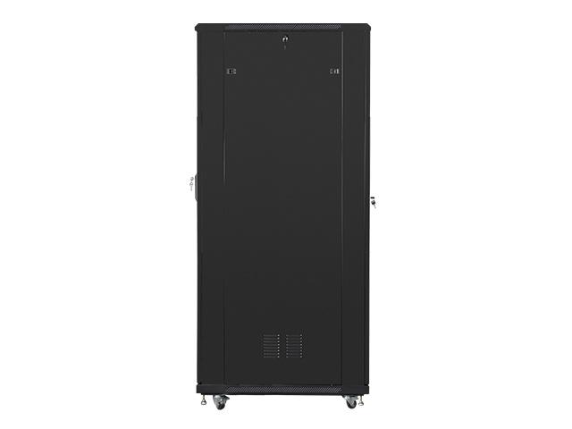Комуникационен шкаф Lanberg rack cabinet 19" free-standing 42U / 800x1000 self-assembly flat pack, black