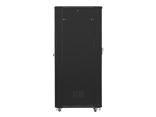 Комуникационен шкаф Lanberg rack cabinet 19" free-standing 42U / 800x1000 self-assembly flat pack, black