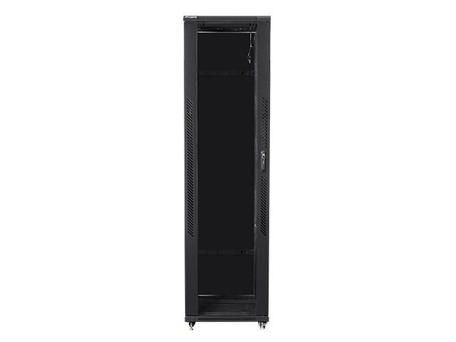 Комуникационен шкаф Lanberg rack cabinet 19" free-standing 47U / 800x1000 self-assembly flat pack, black
