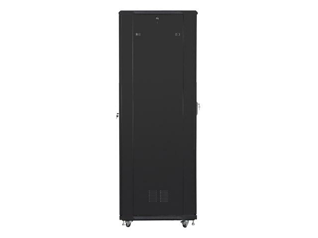 Комуникационен шкаф Lanberg rack cabinet 19" free-standing 37U / 800x800 self-assembly flat pack, black
