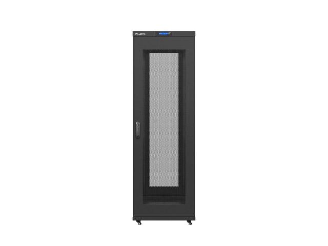 Комуникационен шкаф Lanberg rack cabinet 19" free-standing 37U / 600x600 self-assembly flat pack with mesh door LCD, black