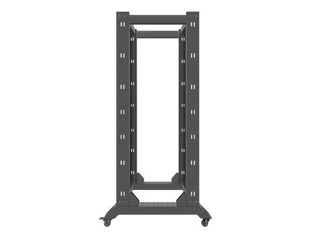 Комуникационен шкаф Lanberg open rack 32U  600x800, black