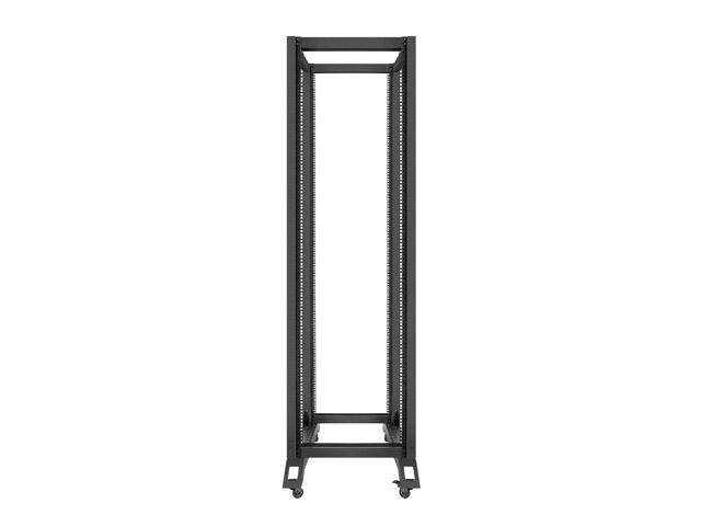 Комуникационен шкаф Lanberg open rack 42U  600x800, black
