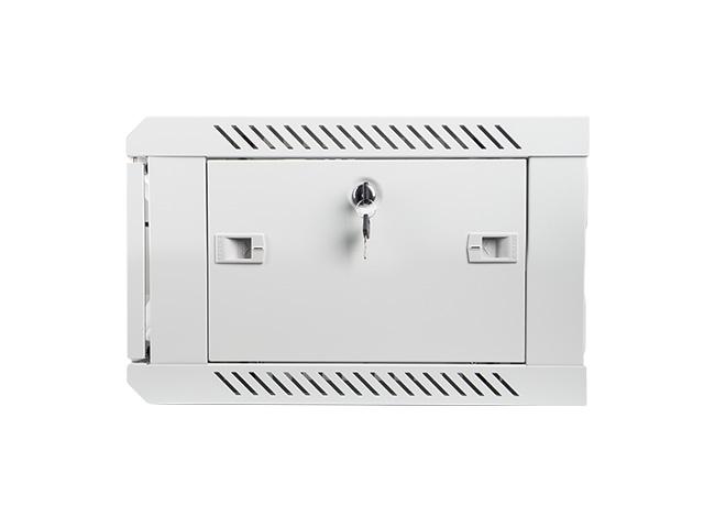 Комуникационен шкаф Lanberg rack cabinet 19” wall-mount 4U / 600x450 for self-assembly (flat pack), grey