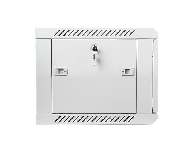 Комуникационен шкаф Lanberg rack cabinet 19” wall-mount 6U / 600x450 for self-assembly (flat pack), grey