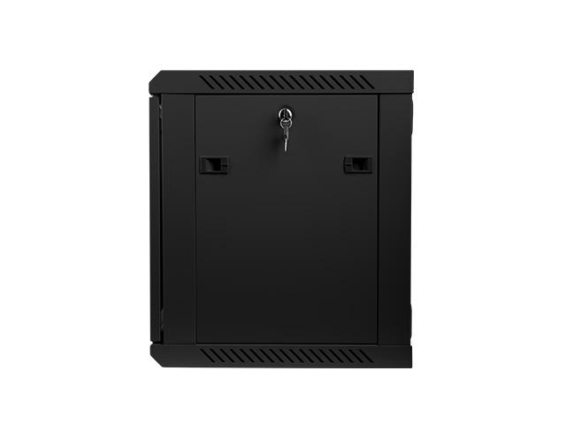 Комуникационен шкаф Lanberg rack cabinet 19” wall-mount 9U / 600x450 for self-assembly (flat pack), black