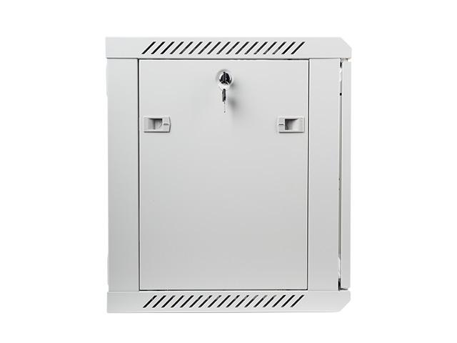 Комуникационен шкаф Lanberg rack cabinet 19” wall-mount 9U / 600x450 for self-assembly (flat pack), grey