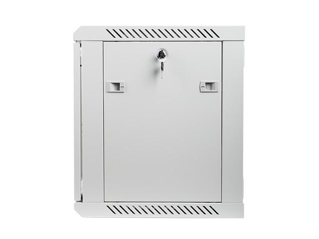 Комуникационен шкаф Lanberg rack cabinet 19” wall-mount 9U / 600x450 for self-assembly (flat pack), grey