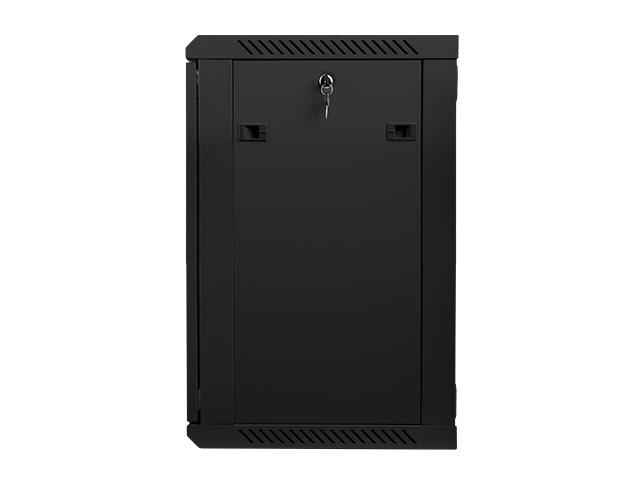 Комуникационен шкаф Lanberg rack cabinet 19” wall-mount 15U / 600x450 for self-assembly (flat pack), black