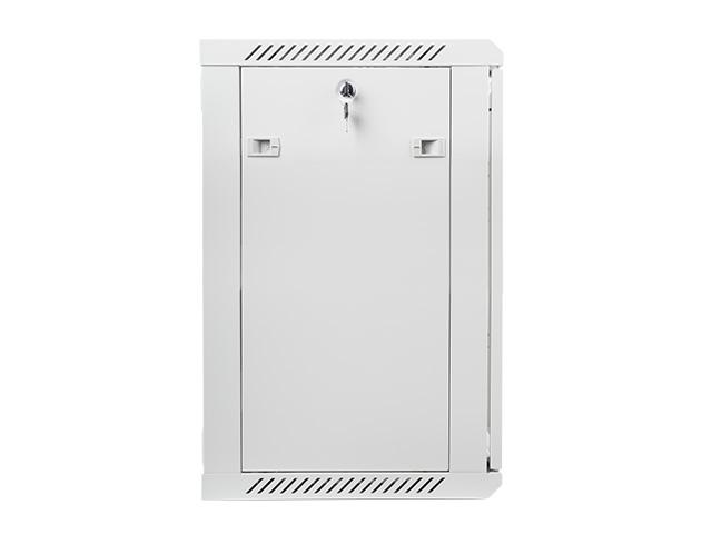 Комуникационен шкаф Lanberg rack cabinet 19” wall-mount 15U / 600x450 for self-assembly (flat pack), grey