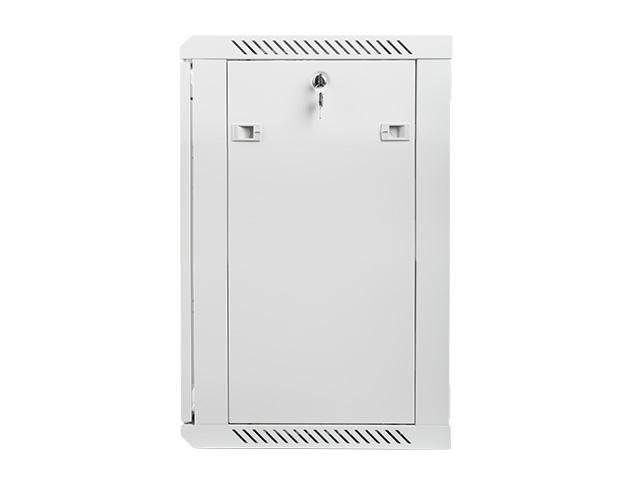 Комуникационен шкаф Lanberg rack cabinet 19” wall-mount 15U / 600x450 for self-assembly (flat pack), grey