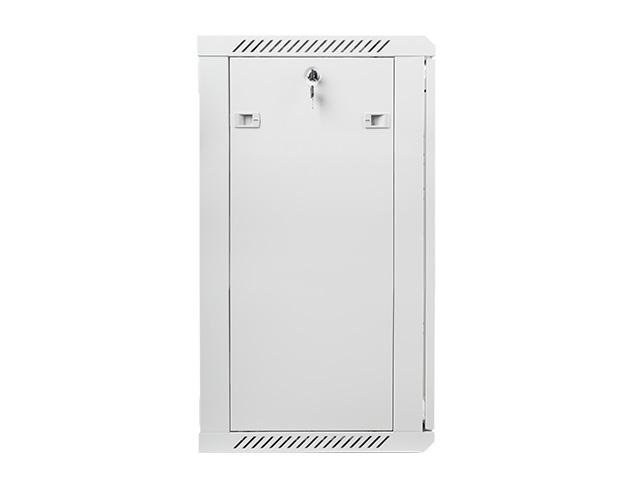 Комуникационен шкаф Lanberg rack cabinet 19” wall-mount 18U / 600x450 for self-assembly (flat pack), grey