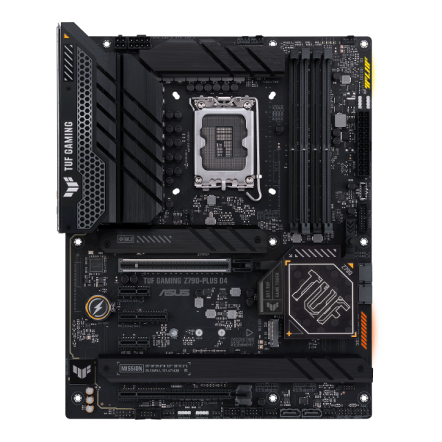 Дънна платка Asus TUF Gaming Z790-Plus D4, Z790, LGA1700, DDR4, PCI-E 5.0, 4x SATA 6Gb/s, 4x M.2, 2x USB Type-C, DP, HDMI ATX