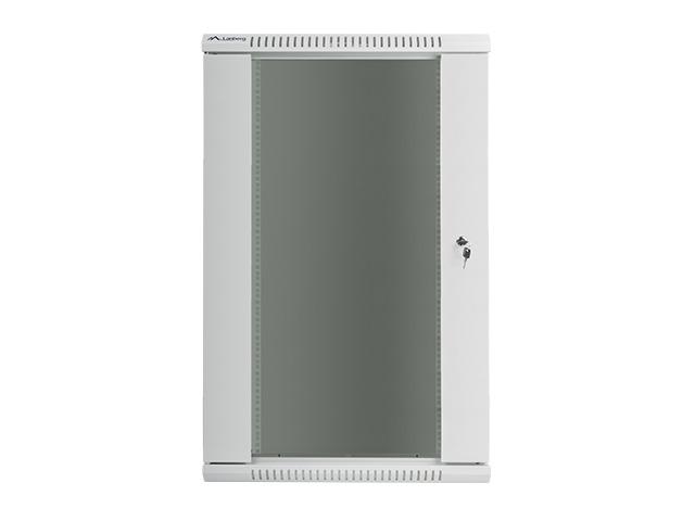 Комуникационен шкаф Lanberg rack cabinet 19” wall-mount 22U / 600x450 for self-assembly (flat pack), grey