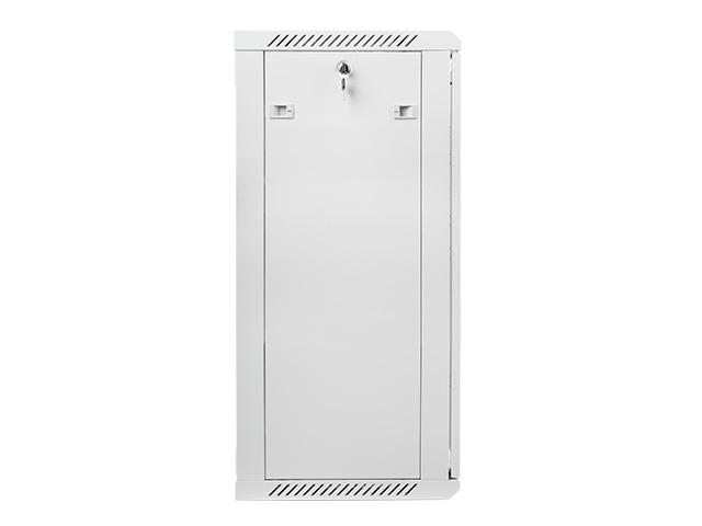 Комуникационен шкаф Lanberg rack cabinet 19” wall-mount 22U / 600x450 for self-assembly (flat pack), grey