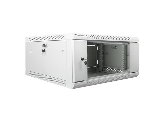 Комуникационен шкаф Lanberg rack cabinet 19” wall-mount 4U / 600x600 for self-assembly (flat pack), grey