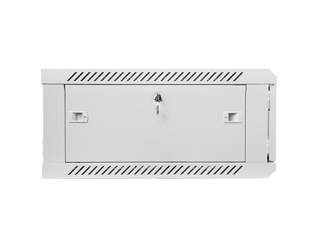 Комуникационен шкаф Lanberg rack cabinet 19” wall-mount 4U / 600x600 for self-assembly (flat pack), grey