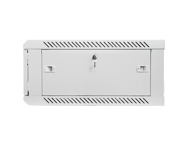 Комуникационен шкаф Lanberg rack cabinet 19” wall-mount 4U / 600x600 for self-assembly (flat pack), grey