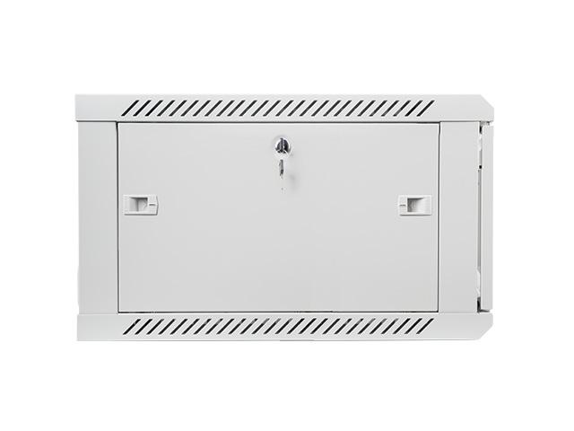 Комуникационен шкаф Lanberg rack cabinet 19” wall-mount 6U / 600x600 for self-assembly (flat pack), grey