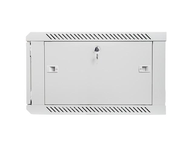 Комуникационен шкаф Lanberg rack cabinet 19” wall-mount 6U / 600x600 for self-assembly (flat pack), grey