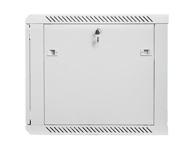 Комуникационен шкаф Lanberg rack cabinet 19” wall-mount 9U / 600x600 for self-assembly (flat pack), grey