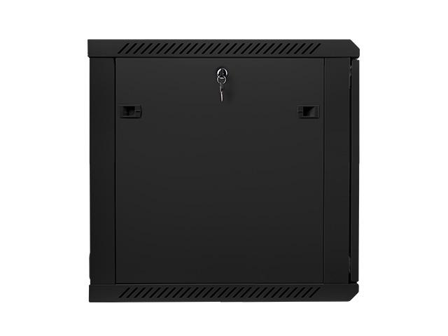 Комуникационен шкаф Lanberg rack cabinet 19” wall-mount 12U / 600x600 for self-assembly (flat pack), black