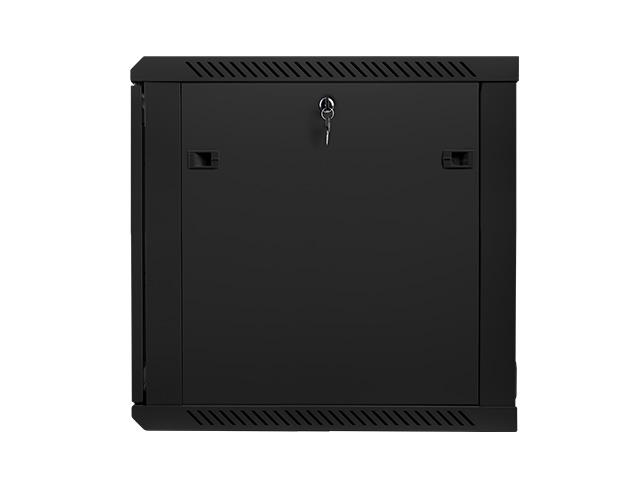 Комуникационен шкаф Lanberg rack cabinet 19” wall-mount 12U / 600x600 for self-assembly (flat pack), black