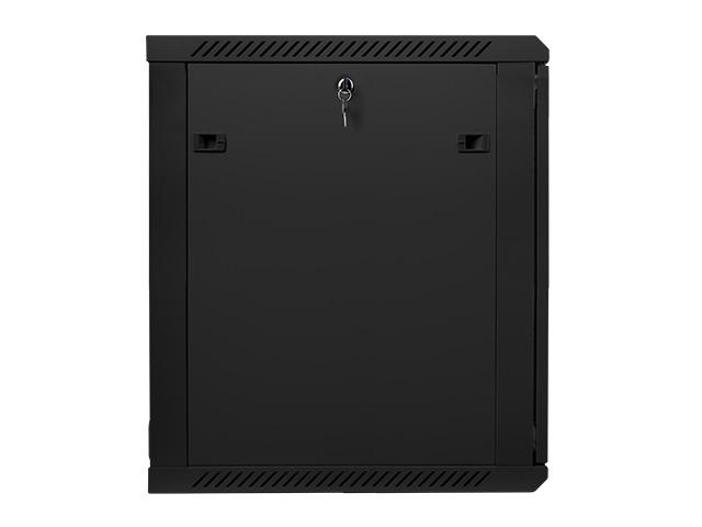 Комуникационен шкаф Lanberg rack cabinet 19” wall-mount 15U / 600x600 for self-assembly (flat pack), black