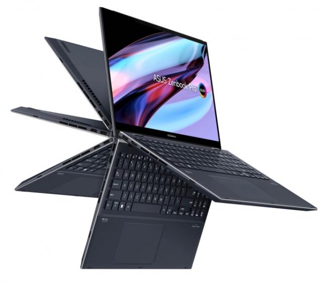 Лаптоп Asus Zenbook Pro 15 Flip UP6502ZD-OLED-M731X, Intel Core i7-12700H 14C (2.3/4.7GHz, 24 MB Cache), 15.6" (39.62 cm) 2.8K OLED 120Hz Touchscreen Display, Intel Arc A370M 4GB, 16GB LDDR5, 1TB SSD, Windows 11 Pro