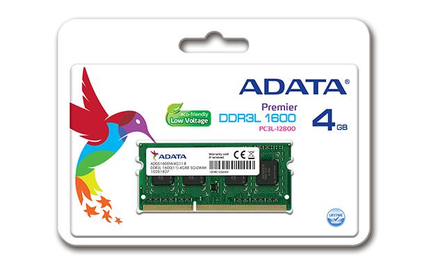 Памет ADATA 4GB DDR3L 1600MHz SODIMM, CL11, 1.35V 